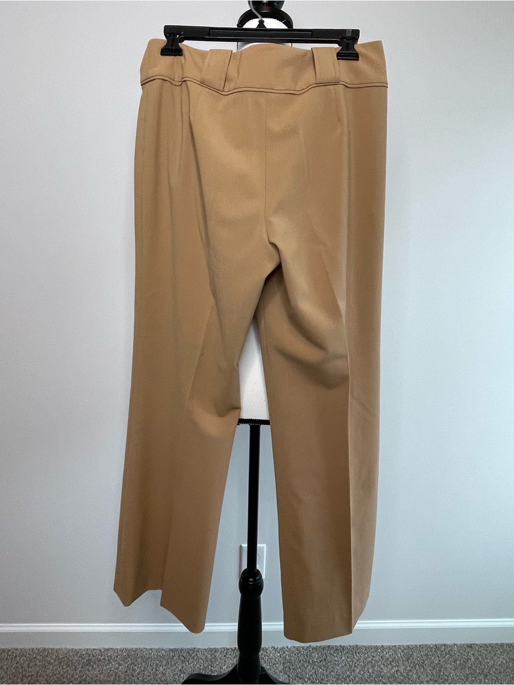 Etcetera Camel color dress pants in a size 6 career office business modest flare - Picture 2 of 12